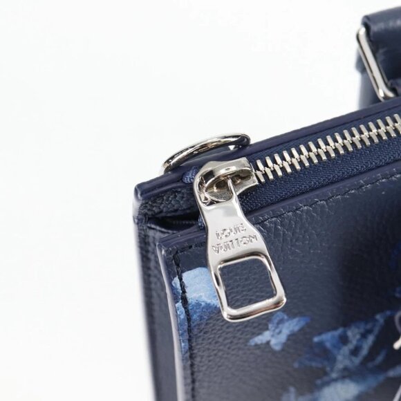 LOUIS VUITTON Water Color Sac Plat messenger Bag Blue M57843 LV Auth - Picture 12 of 15